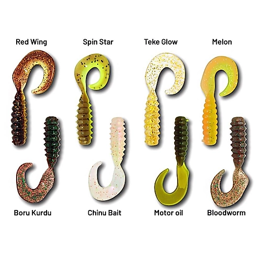 Hanfish Gurt 6cm LRF Silikon Yem Mix-1 Paket 8 Adet