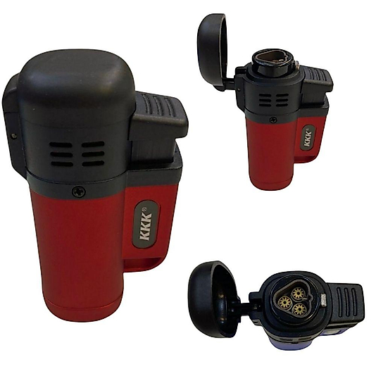 3 Pürmüzlü Jet Alev Çakmak | Rüzgar Geçirmez Kamp & Balıkçı Çakmağı