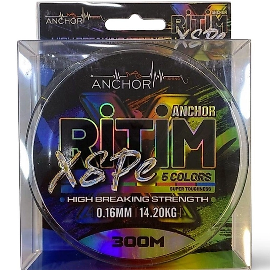 Anchor Ritim X8 Pro Örgü Misina 0.16mm 300m | 8 Kat PE İp Misina Multicolor