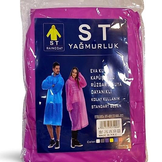 Kapüşonlu EVA Yağmurluk — Outdoor & Balıkçılık İçin