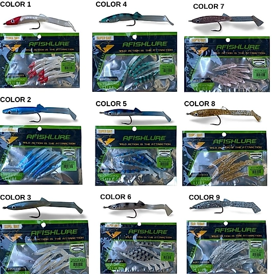 Afishlure 3 gr 6 cm Silikon Yem 6 adet