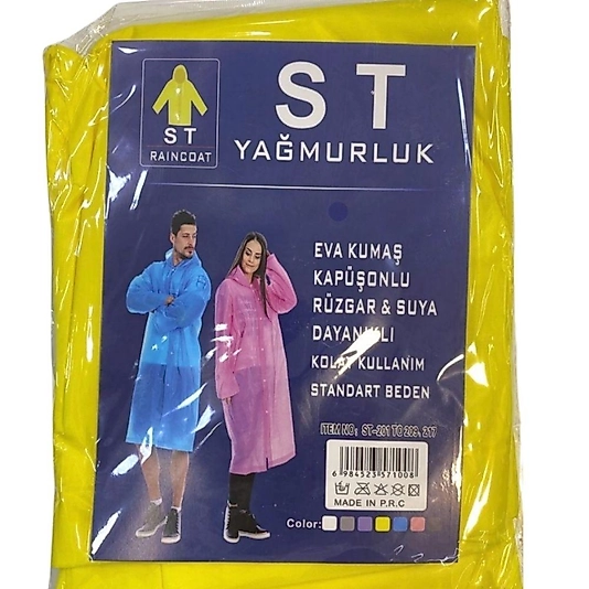 Kapüşonlu EVA Yağmurluk — Outdoor & Balıkçılık İçin