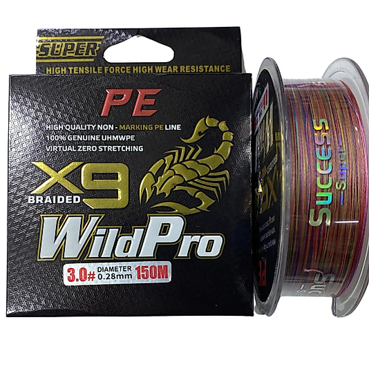 Wild Pro 0,28mm 9x Örgü İp Misina 150m Multicolor