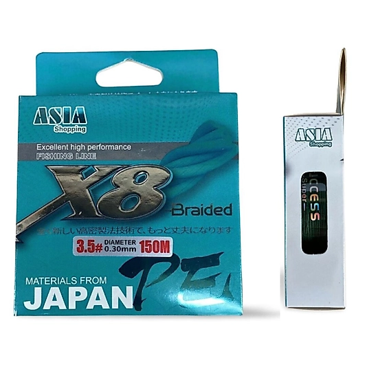 Asia  8x 150 m İp Misina (Koyu Yeşil)