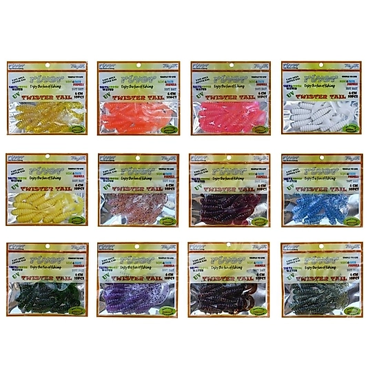 River Twistertail 6Cm 10 Adet Orak Kuyruk Silikon Yem