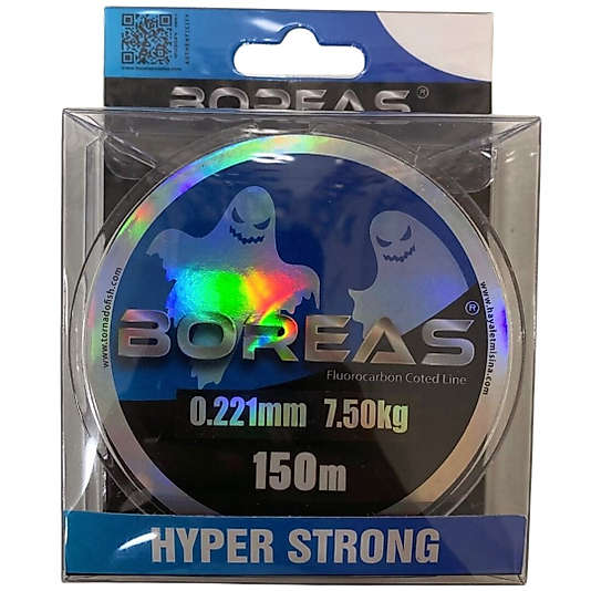 Boreas 0,221 mm Fluorocarbon Kaplama 150 m Hayalet Misina 7,5 Kg Çekerli