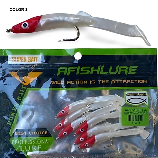 Afishlure 3 gr 6 cm Silikon Yem 6 adet