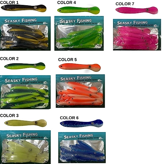 Katta Seasky Fishing Yaralık Balık Aksiyonlu Silikon Yem 10 cm 10 adet