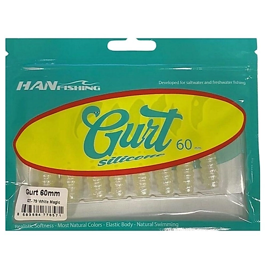 Hanfish Gurt 6cm LRF Silikon Yem - White Magic