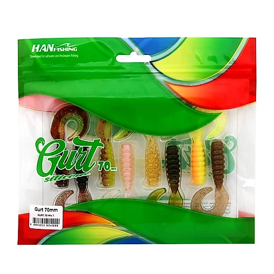 Hanfish Gurt 7cm LRF Silikon Yem Mix-1 Paket 8 Adet