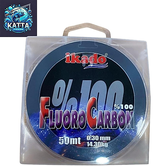 Ikado %100 Fluorocarbon Misina 0.30mm 50m 14.30kg FC Olta Misinası
