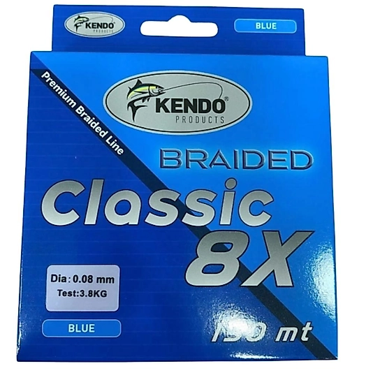 Kendo Classic 8X Örgü Misina 0.08mm 150m Mavi | LRF Spin İpi