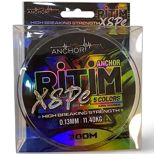 Anchor Ritim X8 Pro Örgü Misina 0.13mm 300m | 8 Kat PE İp Misina Multicolor