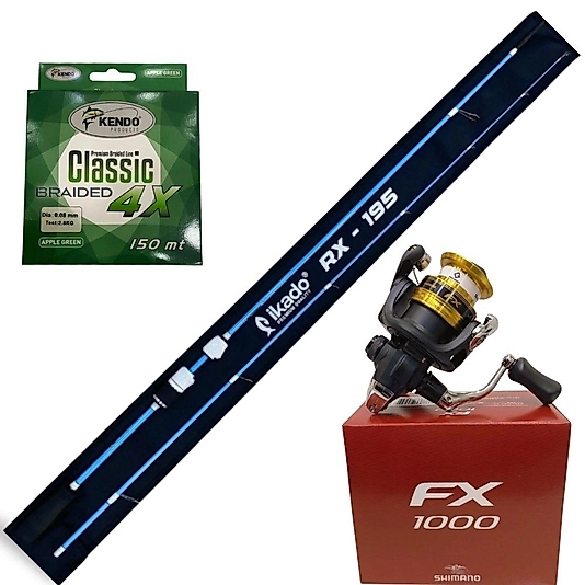 Shimano FX1000 Hazır LRF Seti — İkado Kamış + Kendo İp Misina